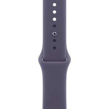 Apple Watch Series 11, 42 mm, Space Gray Aluminum Purple Fog Sport Band M/L